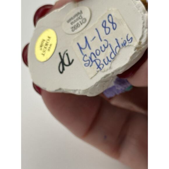 Wee Forest Folk "Snow Buddies" Blue Snow Suit M-188 AP 1992 Retired - Picture 7 of 9